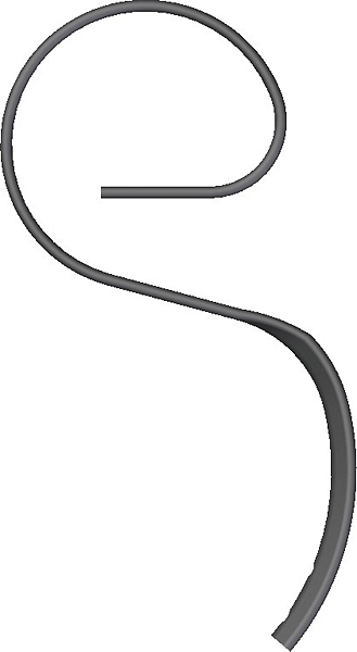 Vibrocultivator tine 2506 in 45x10mm