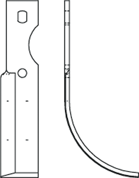 Rotavator blades 1490