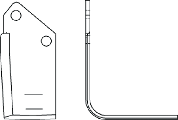 Rotavator blades 1492
