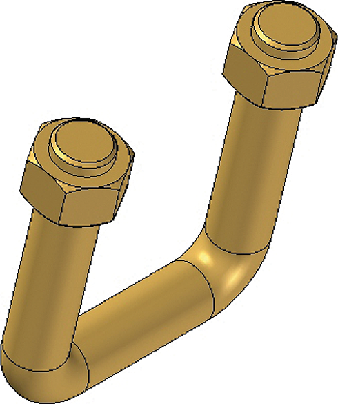 Clamp + nuts (ABB)