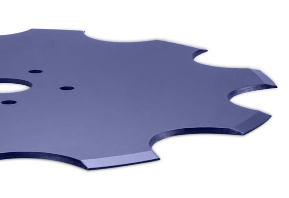 Notched flat discs
